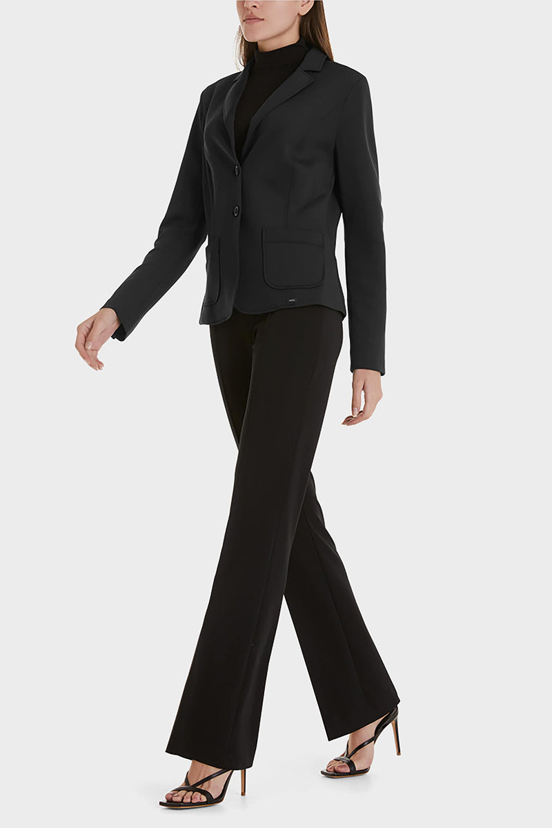 Blazer with patch pockets