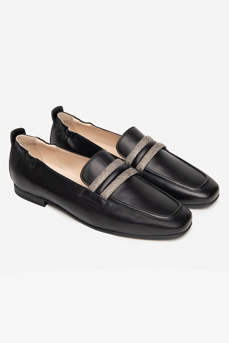 Leather loafers