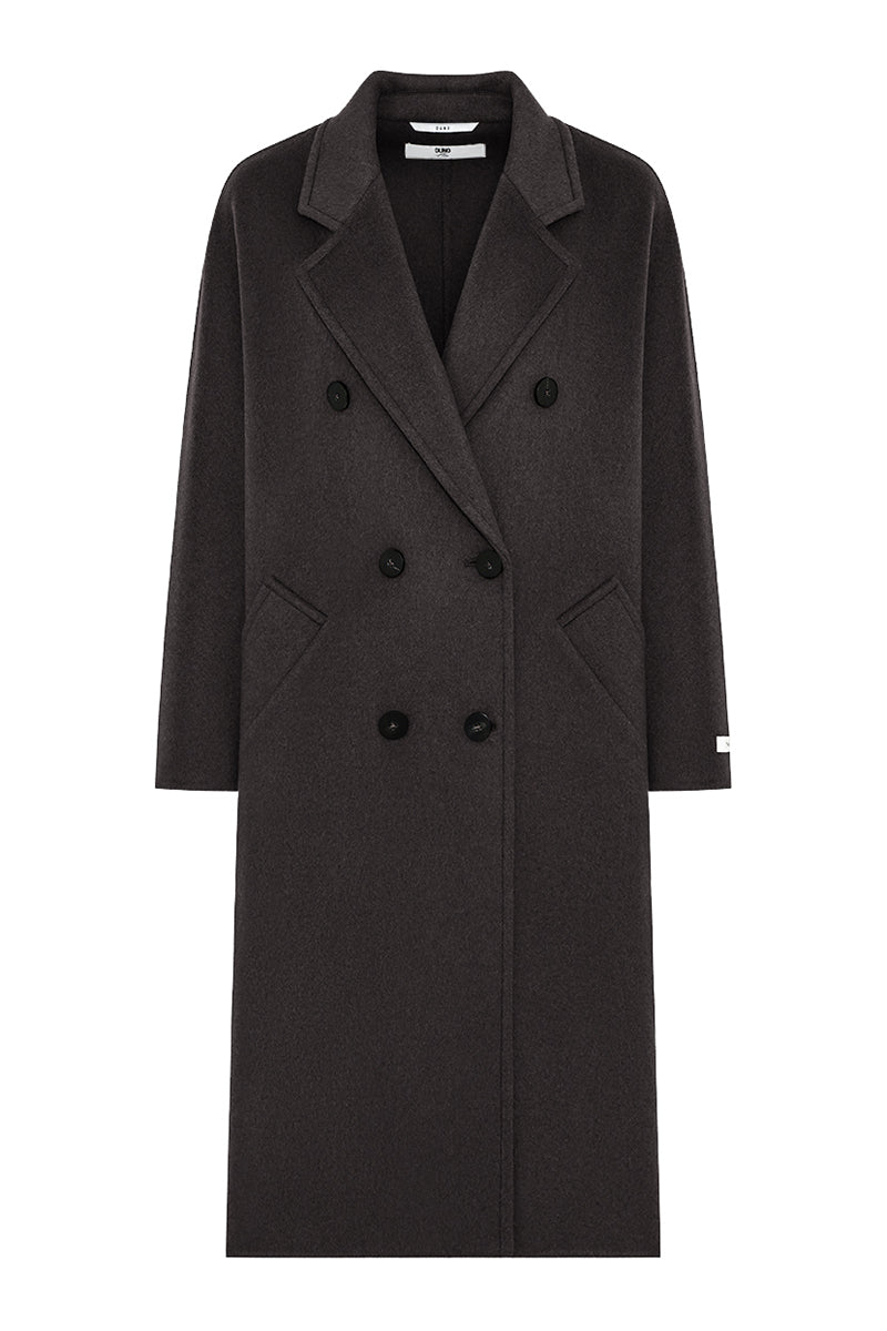 Elvia double-breasted long coat