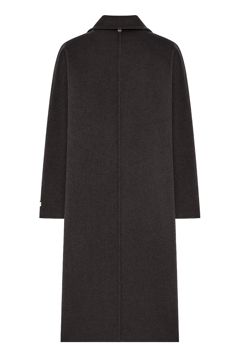 Elvia double-breasted long coat