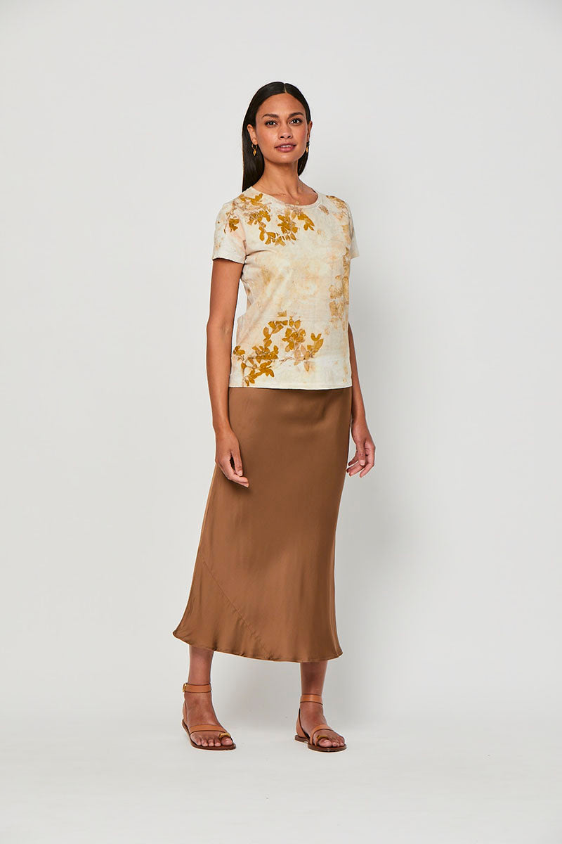 A-line midi skirt