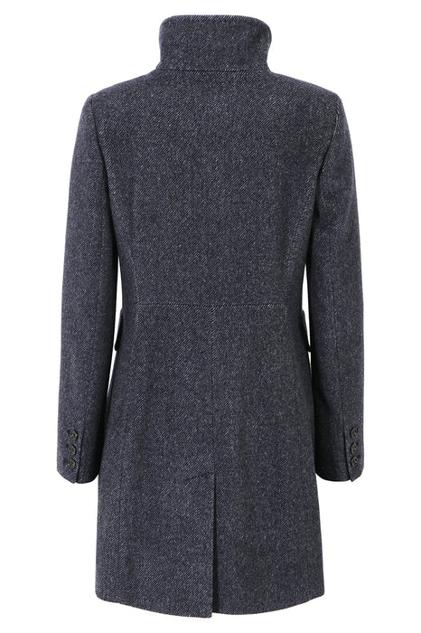 Woven wool coat