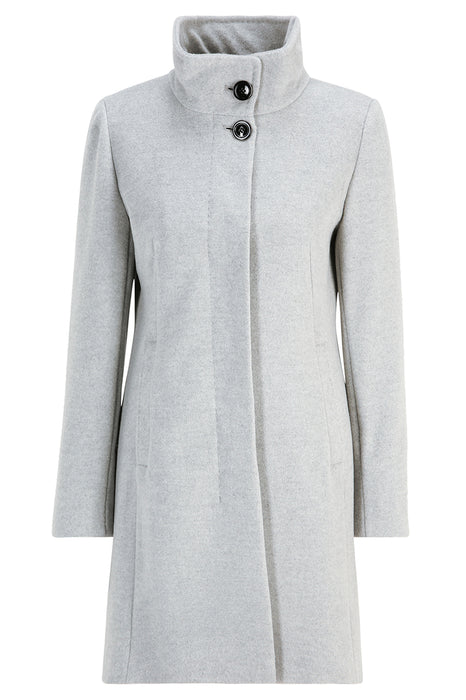 Woven wool coat