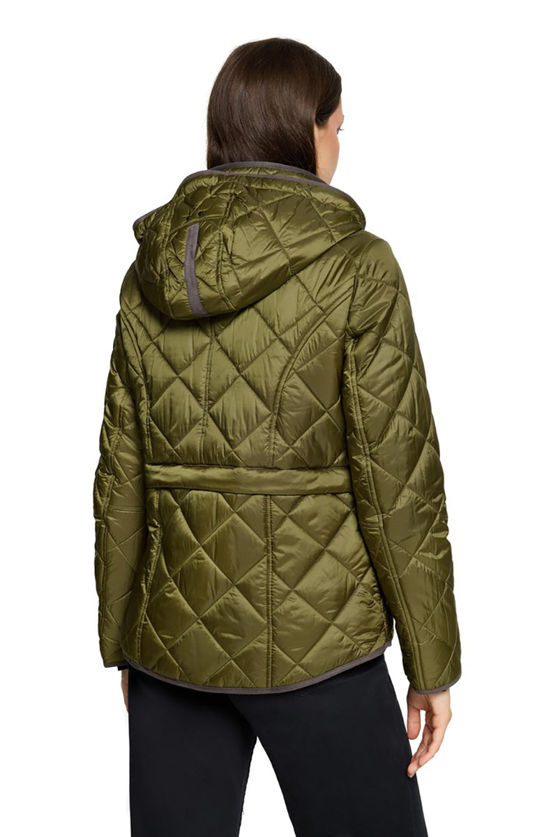 Diamond-quilted jacket
