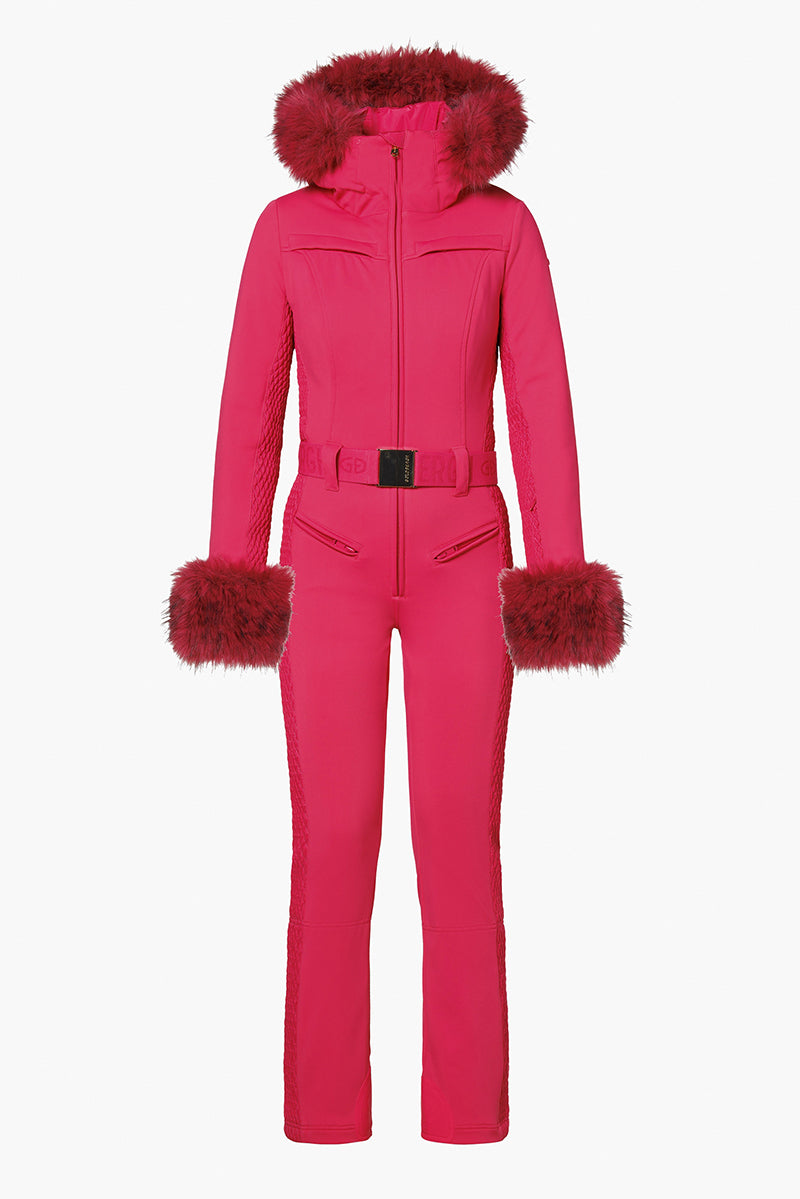 Angele Ski Suit Faux Border