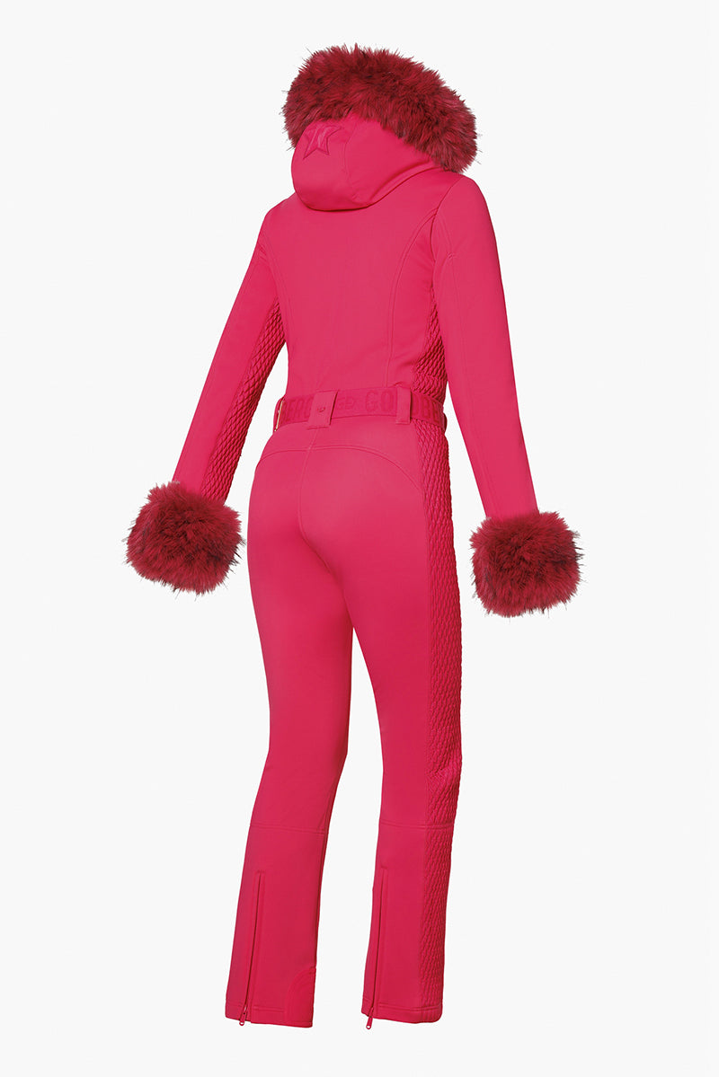 Angele Ski Suit Faux Border