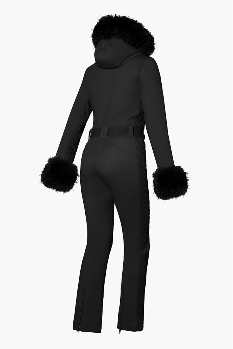 Angele Ski Suit Faux Border