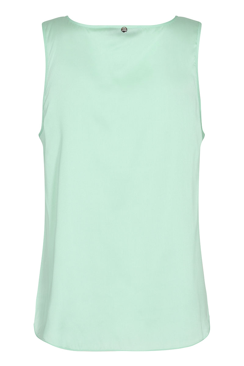 MMAstrid V-Neck Silk Tank Top