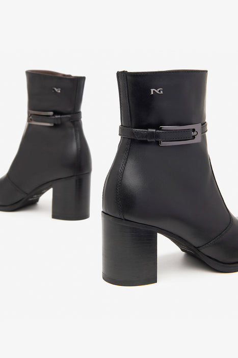 Leather ankle boots