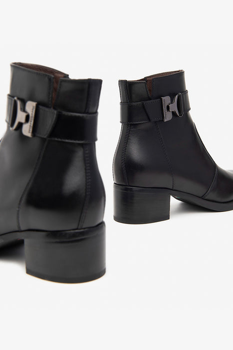 Leather ankle boots