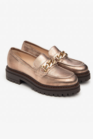 Leather loafers