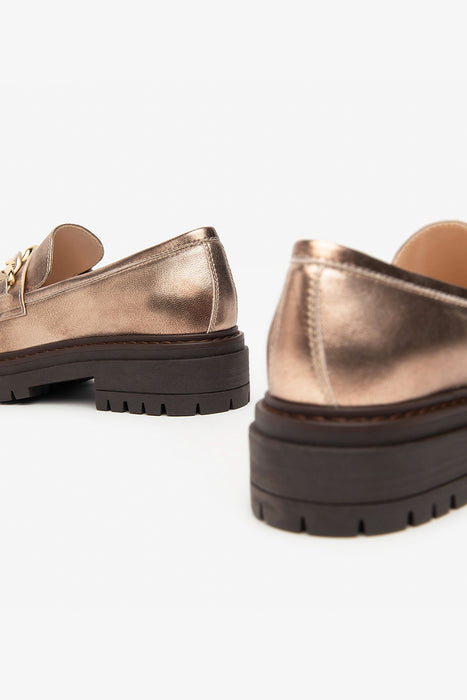 Leather loafers