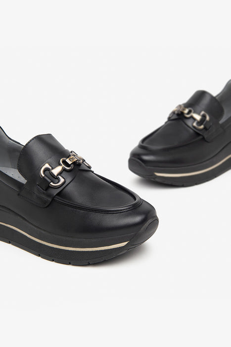 Leather loafers