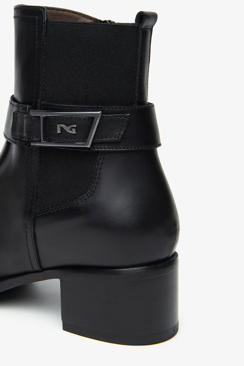 Leather ankle boots