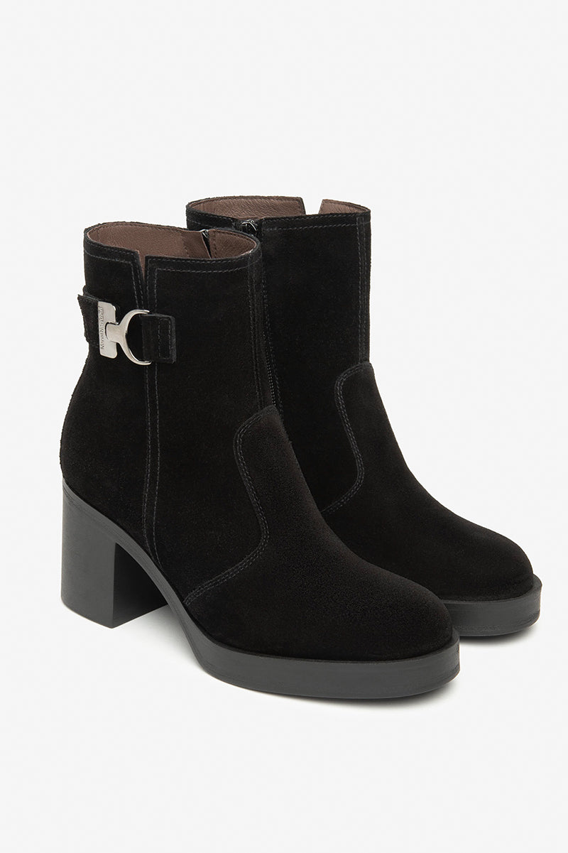 Suede ankle boots