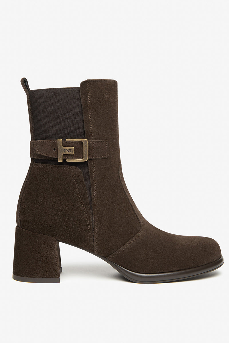 Suede ankle boots
