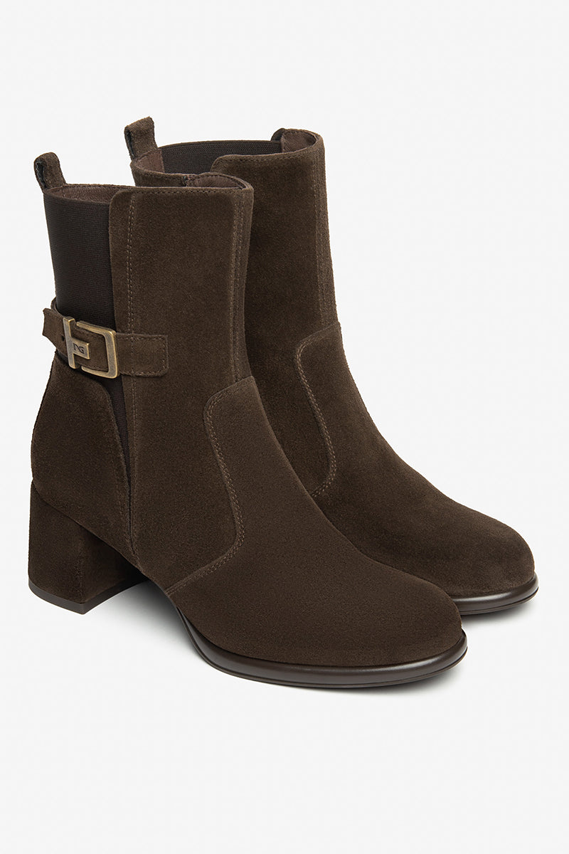 Suede ankle boots