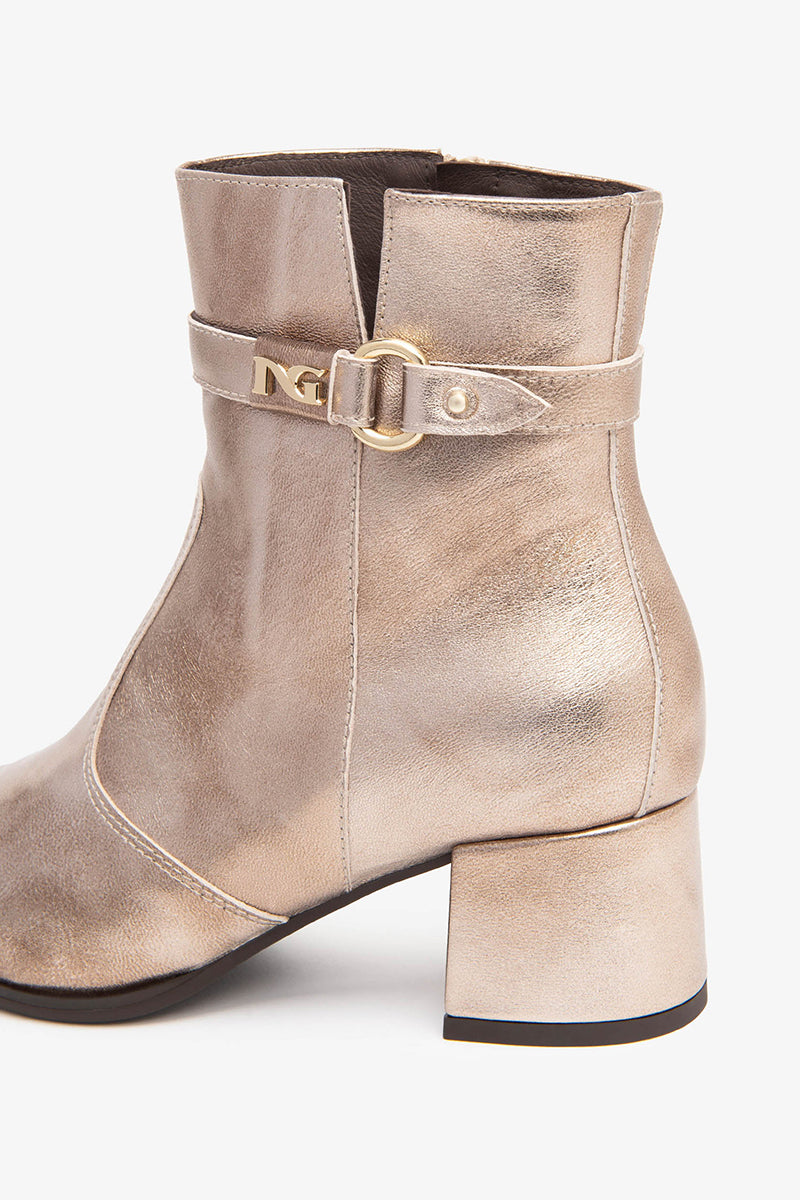 Leather ankle boots