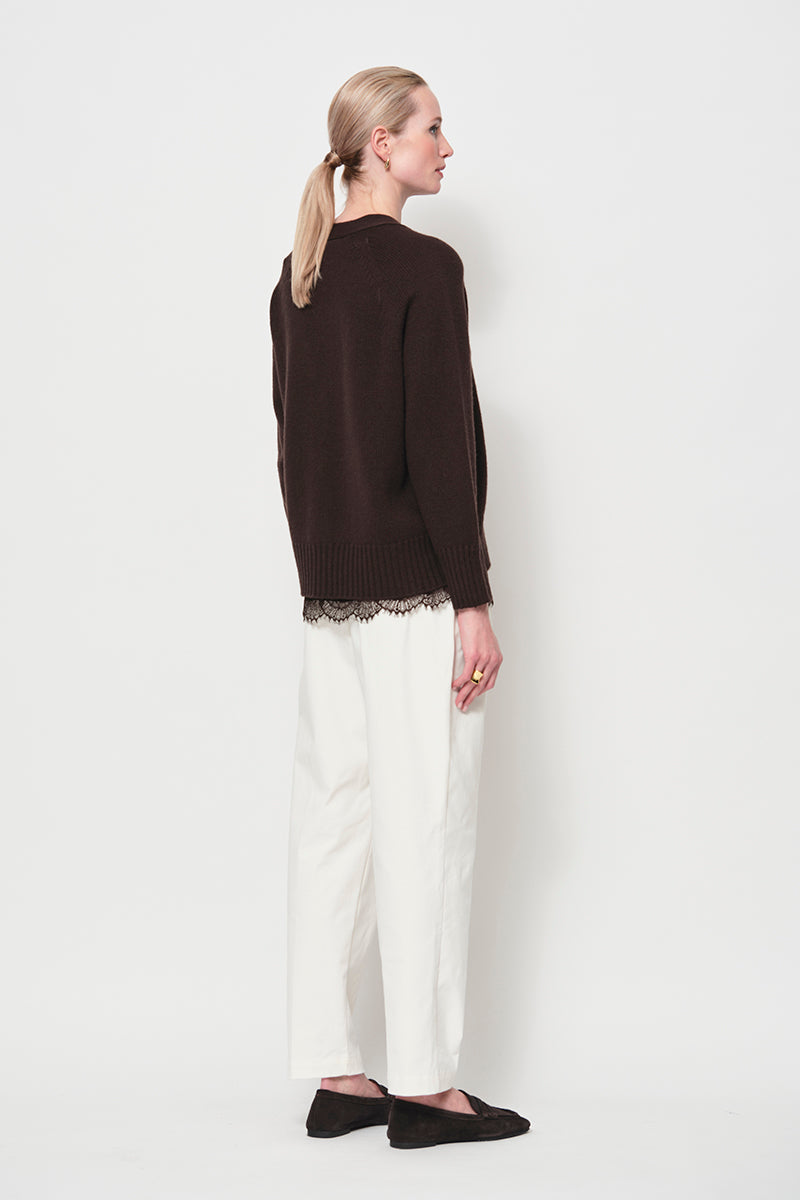 V-neck cardigan