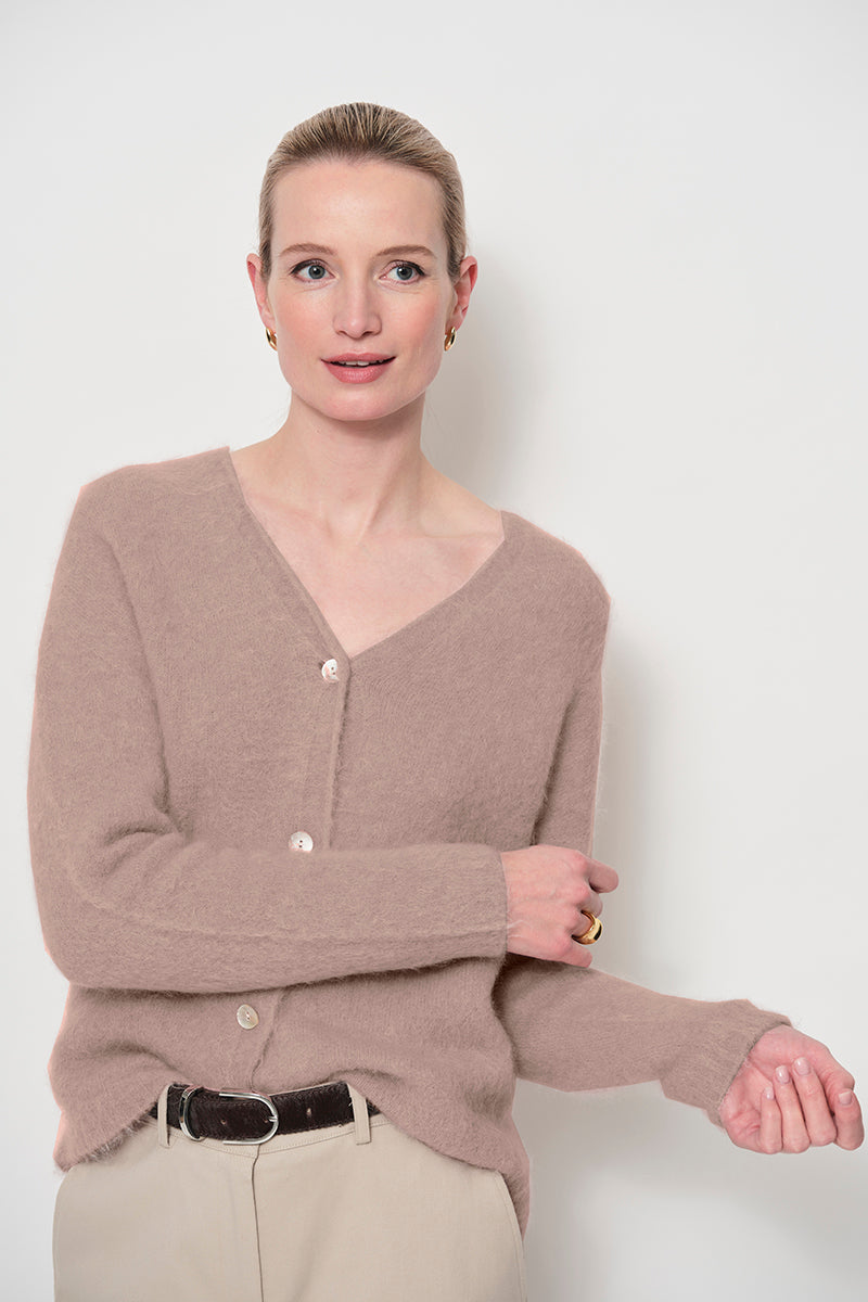 V-neck cardigan