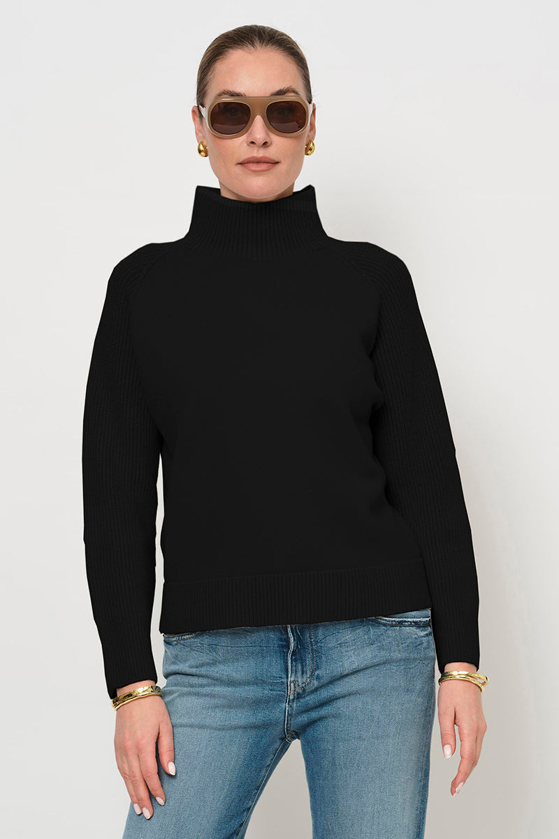High neck sweater