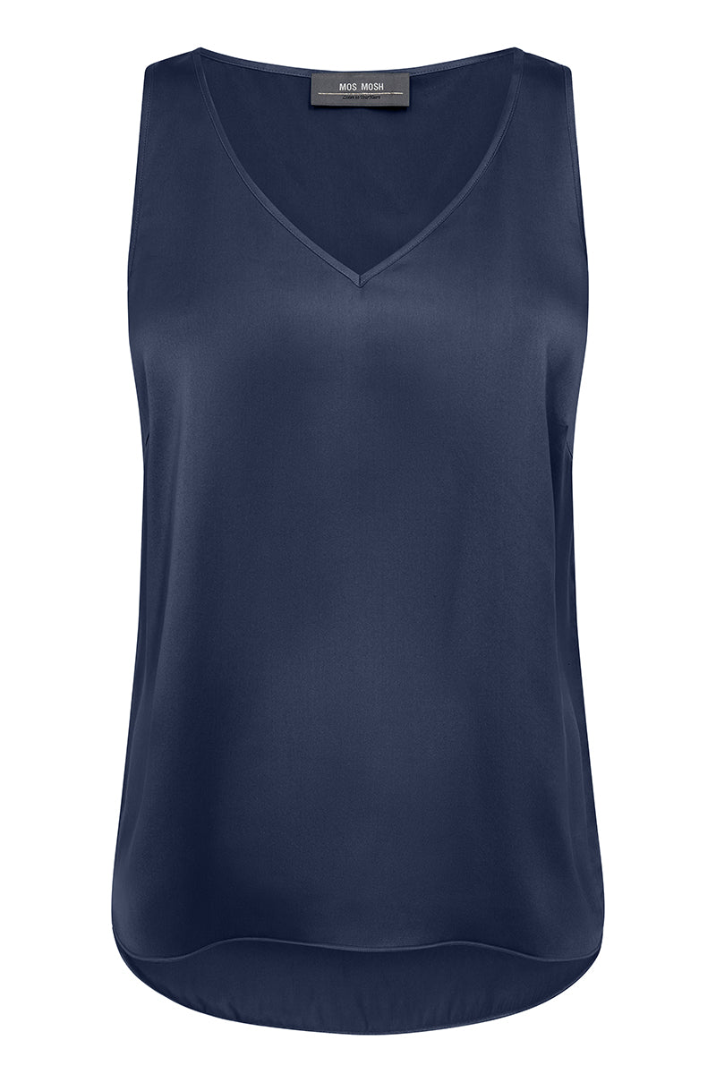 MMAstrid V-Neck Silk Tank Top