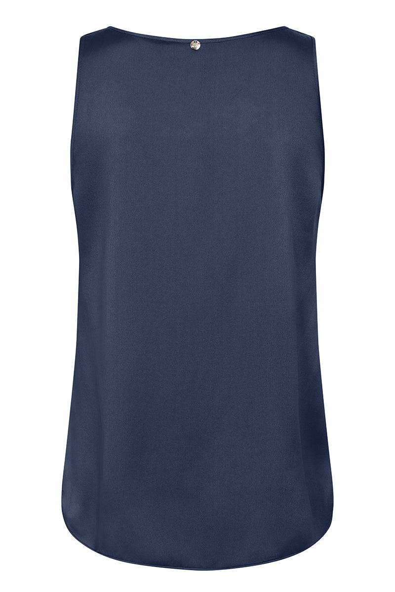 MMAstrid V-Neck Silk Tank Top