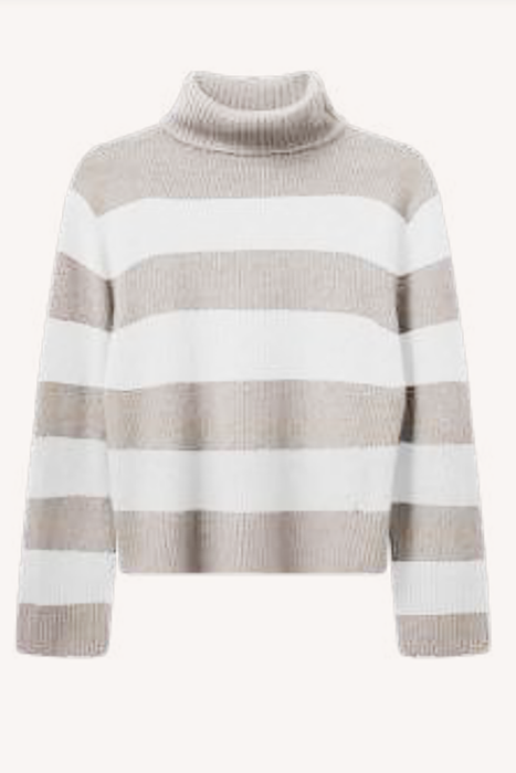 MMAidy Thora Stripe Rollneck Knit