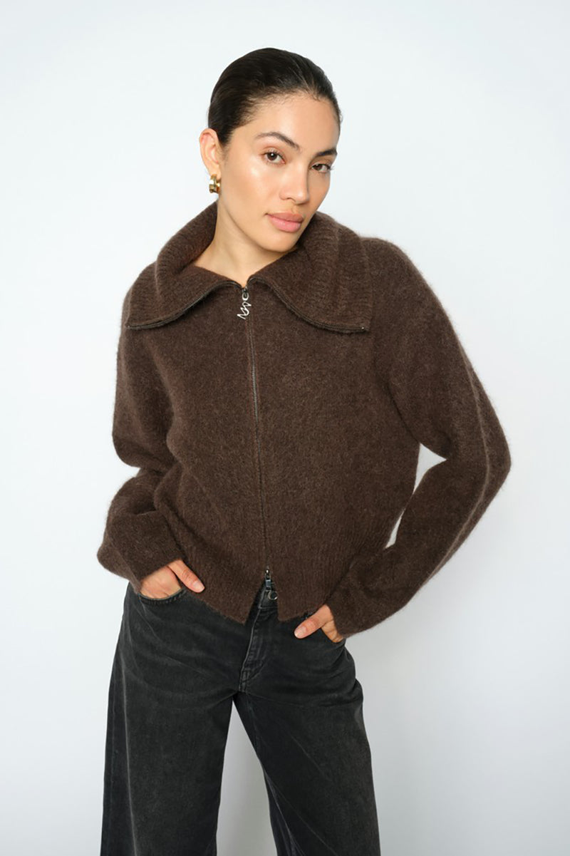 MMHulda Knit Zip Cardigan