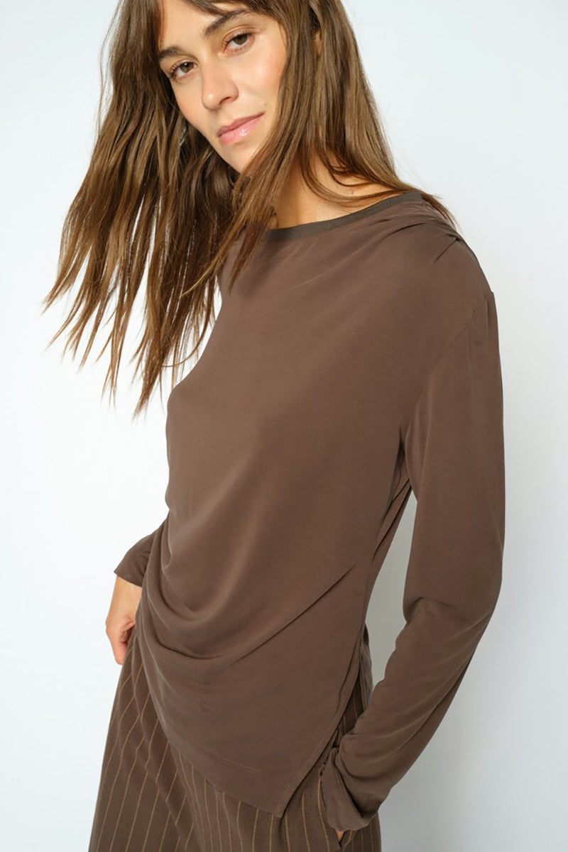 MMAmi O-LS Draped Tee