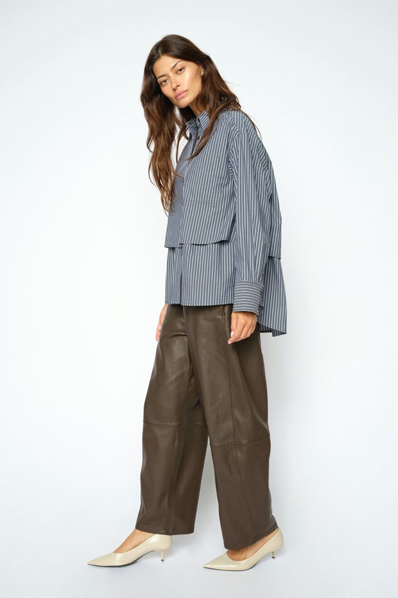 MMBarrel Leather Pant