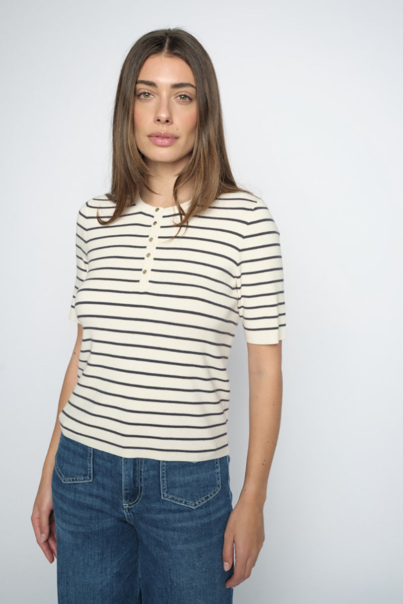 MMAliz Caliz Stripe SS Knit