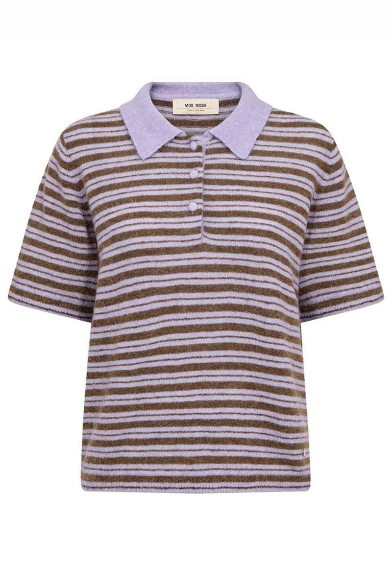 MMMilvi SS Stripe Polo knit