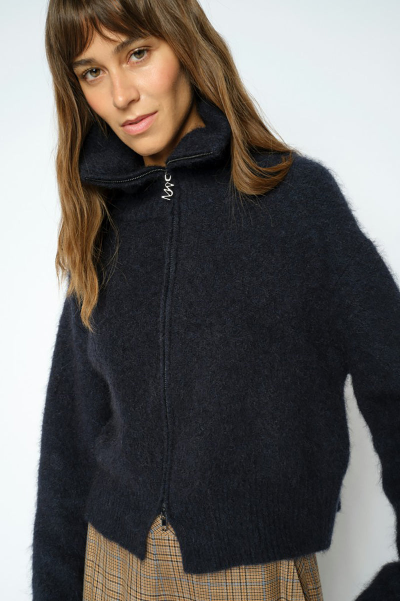 MMHulda Knit Zip Cardigan