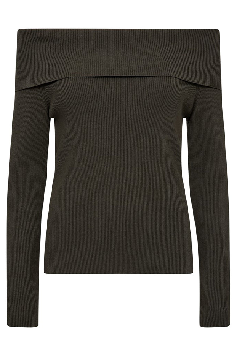 MMCaliz Rib Off-Shoulder Knit