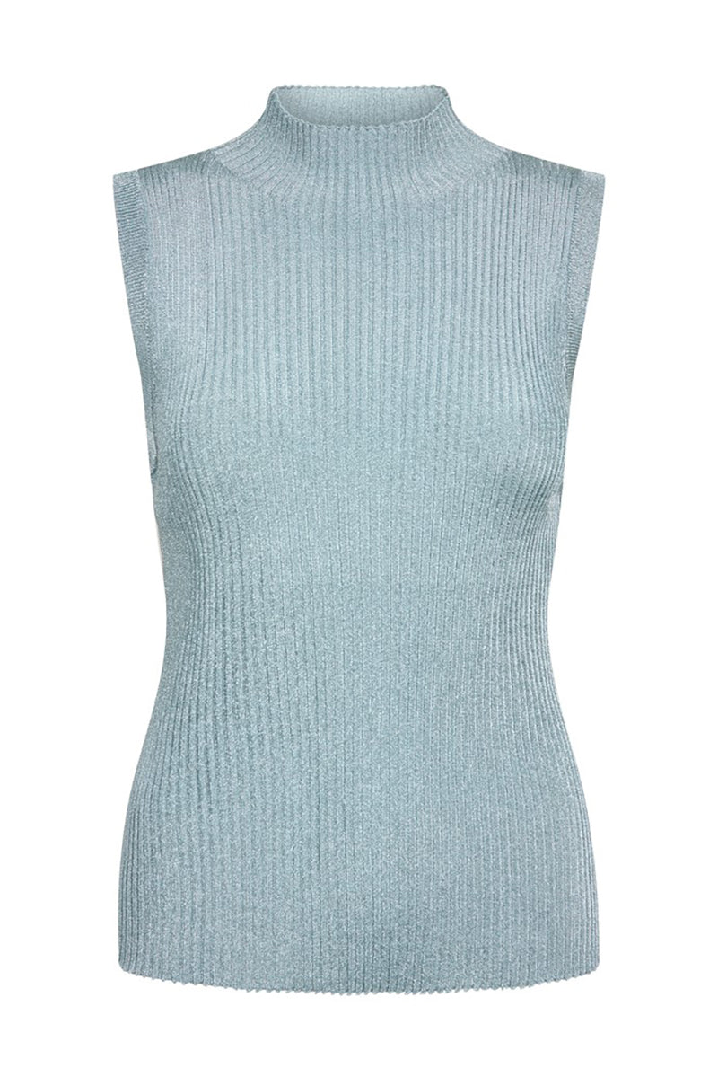 MMImanja highneck SL knit top