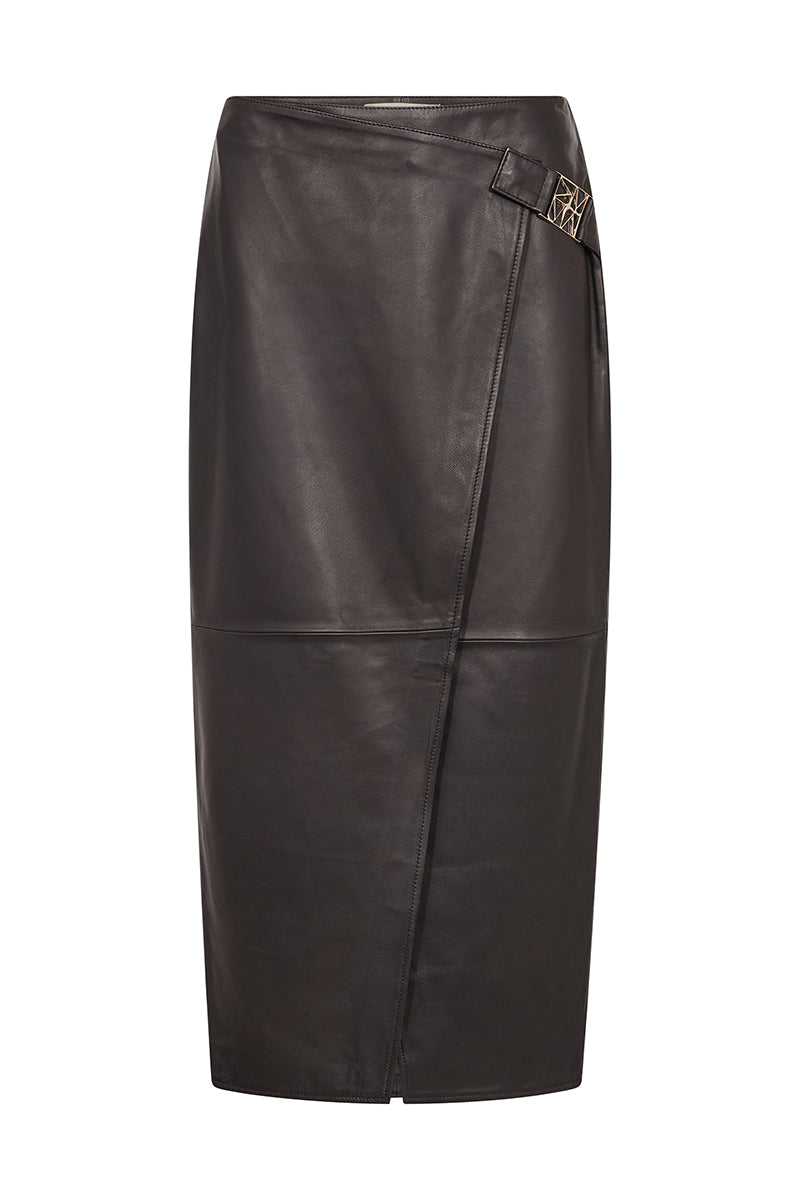 MMVela Leather Skirt