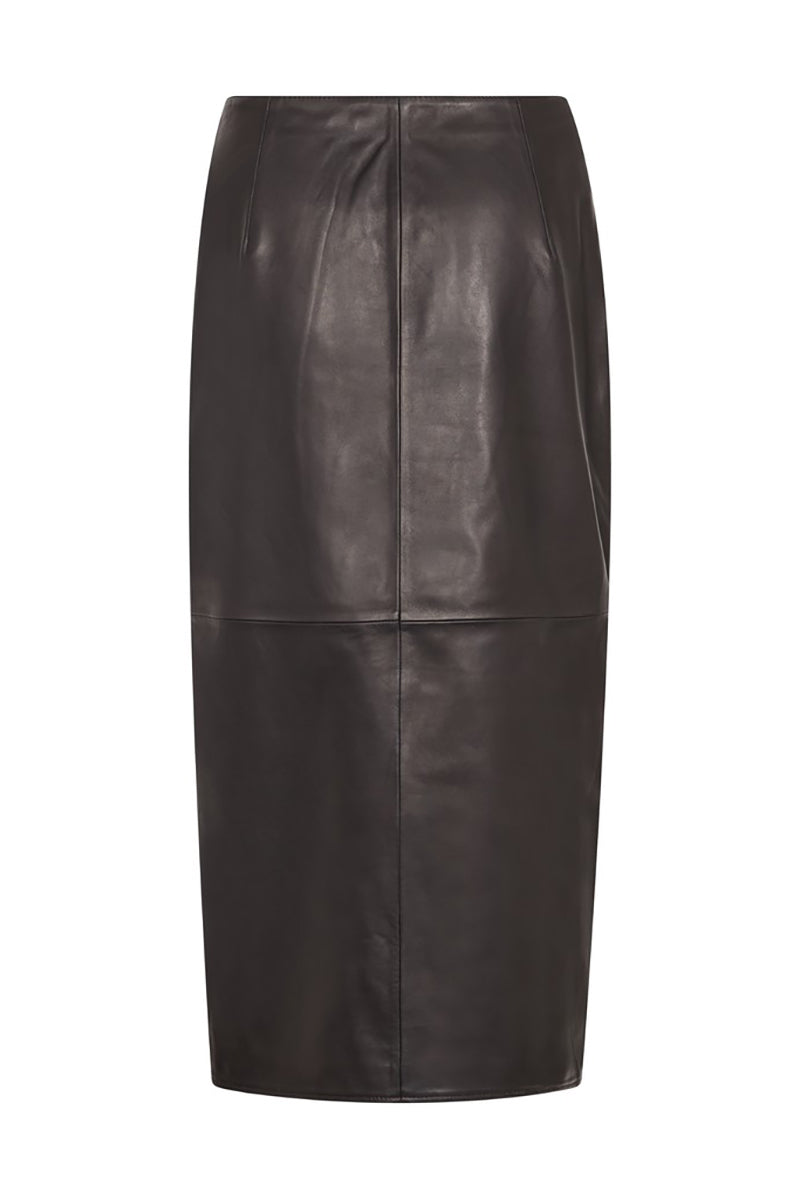 MMVela Leather Skirt