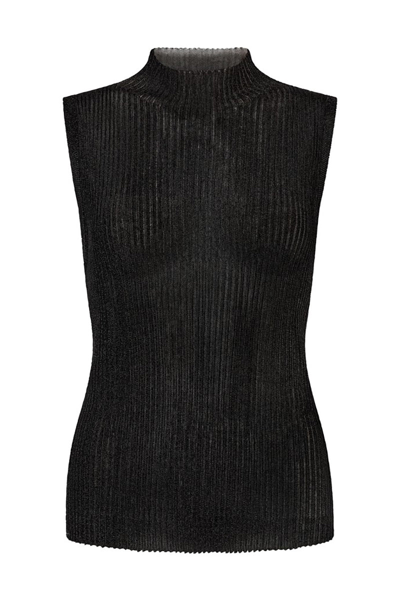 MMImanja highneck SL knit top