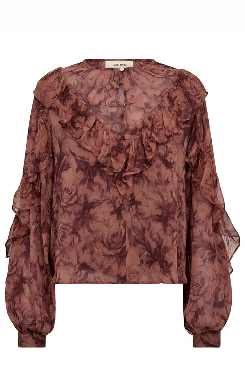 MMRoya Ruffle Rose Blouse