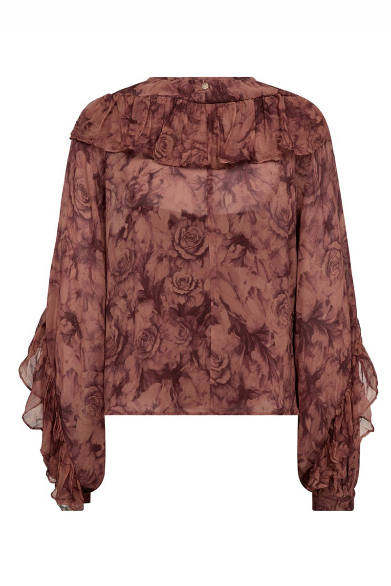 MMRoya Ruffle Rose Blouse