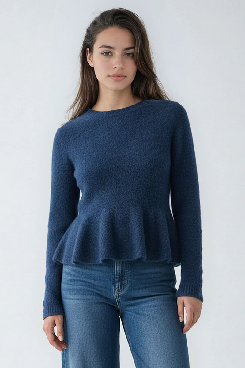 MMThora O-Neck Frill Knit