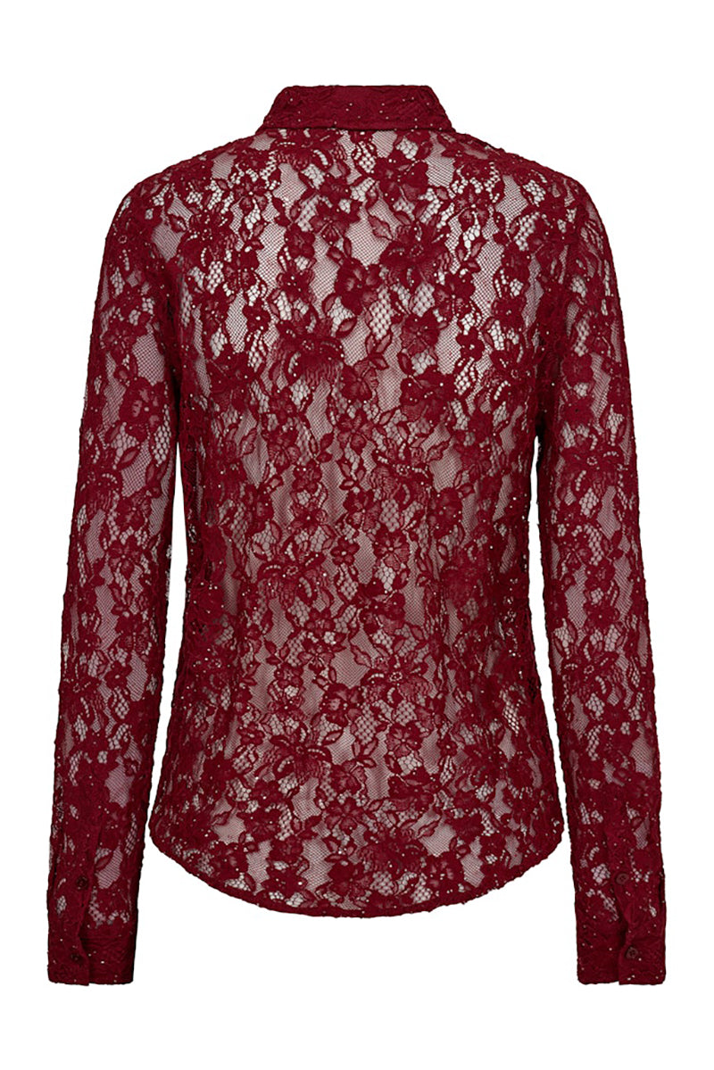 MMKether Lace Sequin Shirt