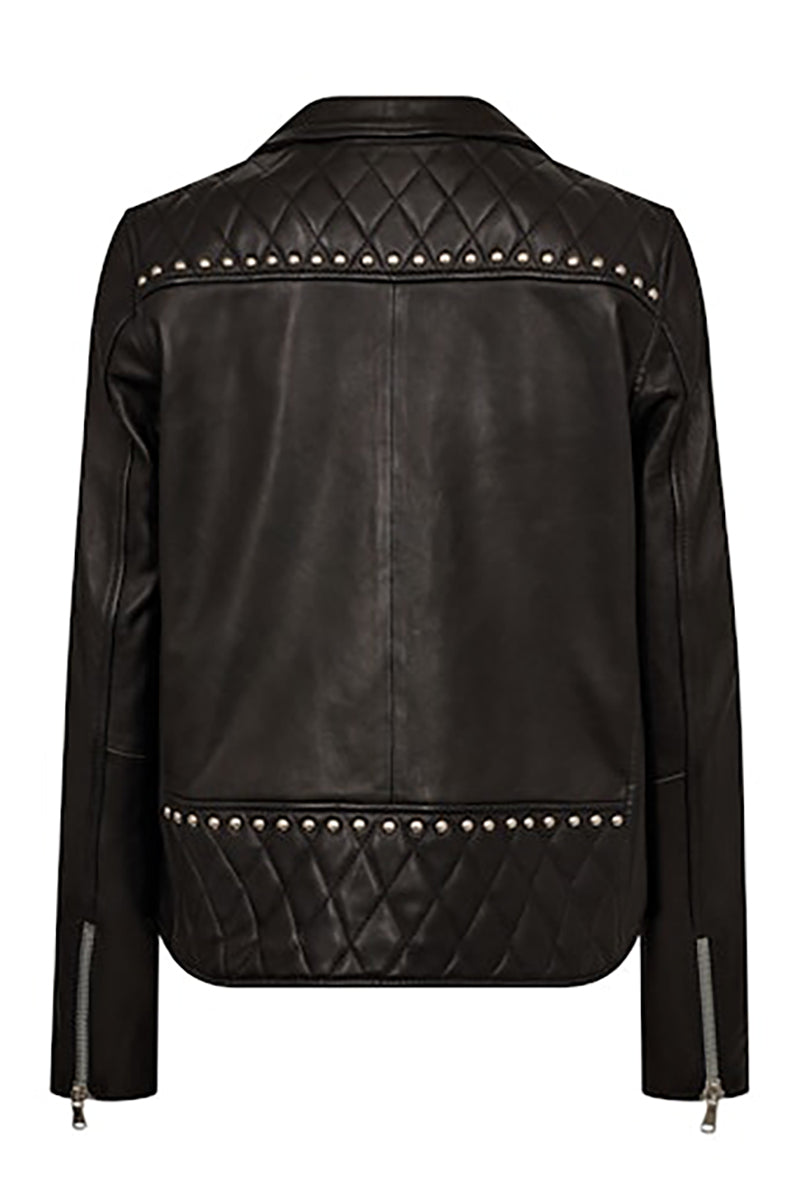 MMGoha Stud Leather Jacket