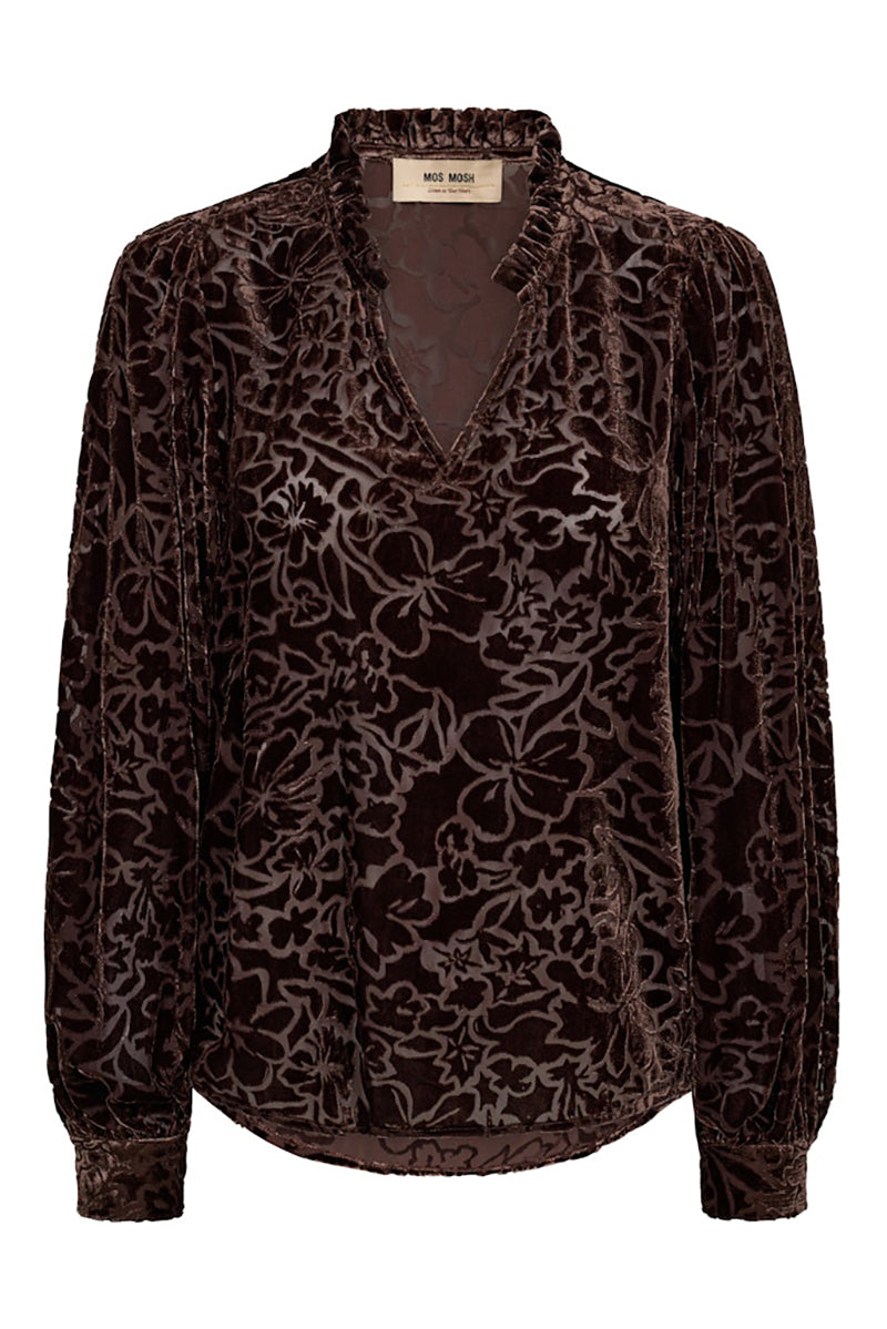 MMVilsa Blurred Velve Blouse