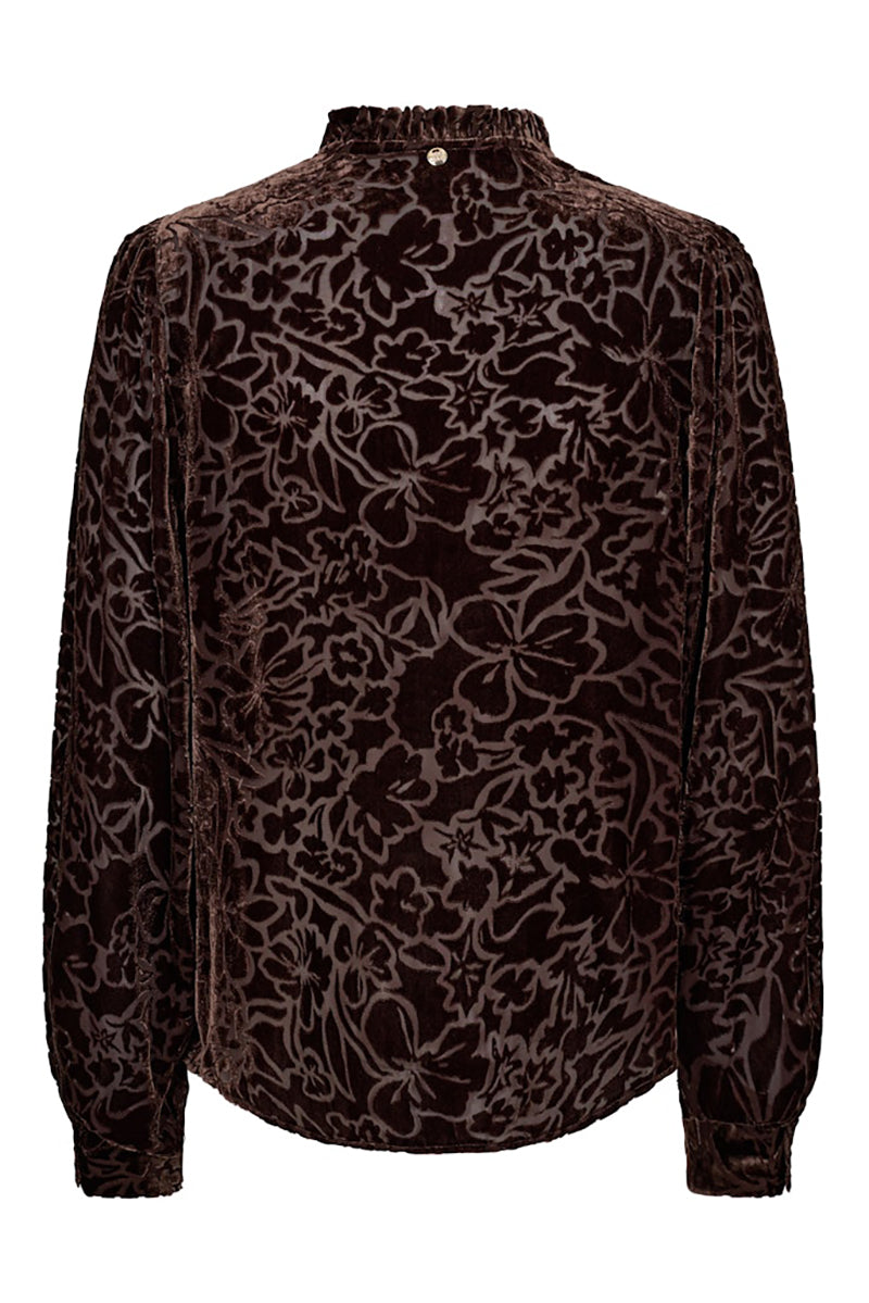 MMVilsa Blurred Velve Blouse