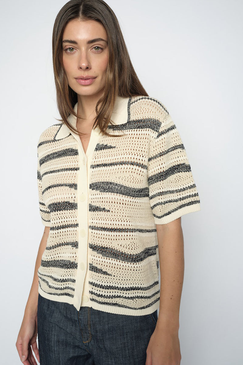 MMUne Wave SS Knit Cardigan