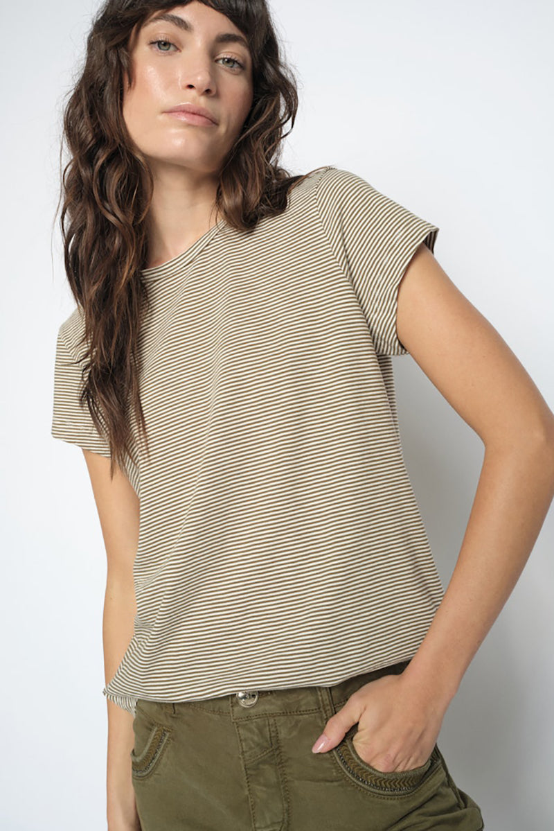 MMCampa O-SS Stripe Tee