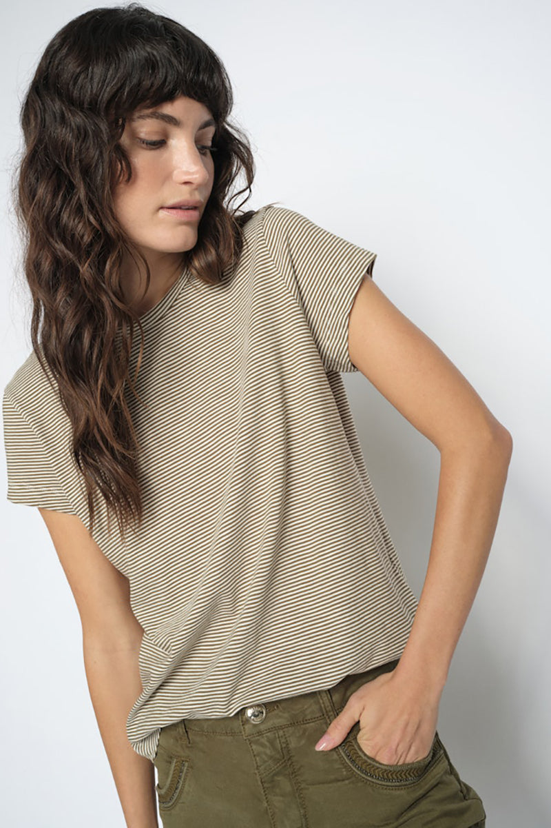 MMCampa O-SS Stripe Tee