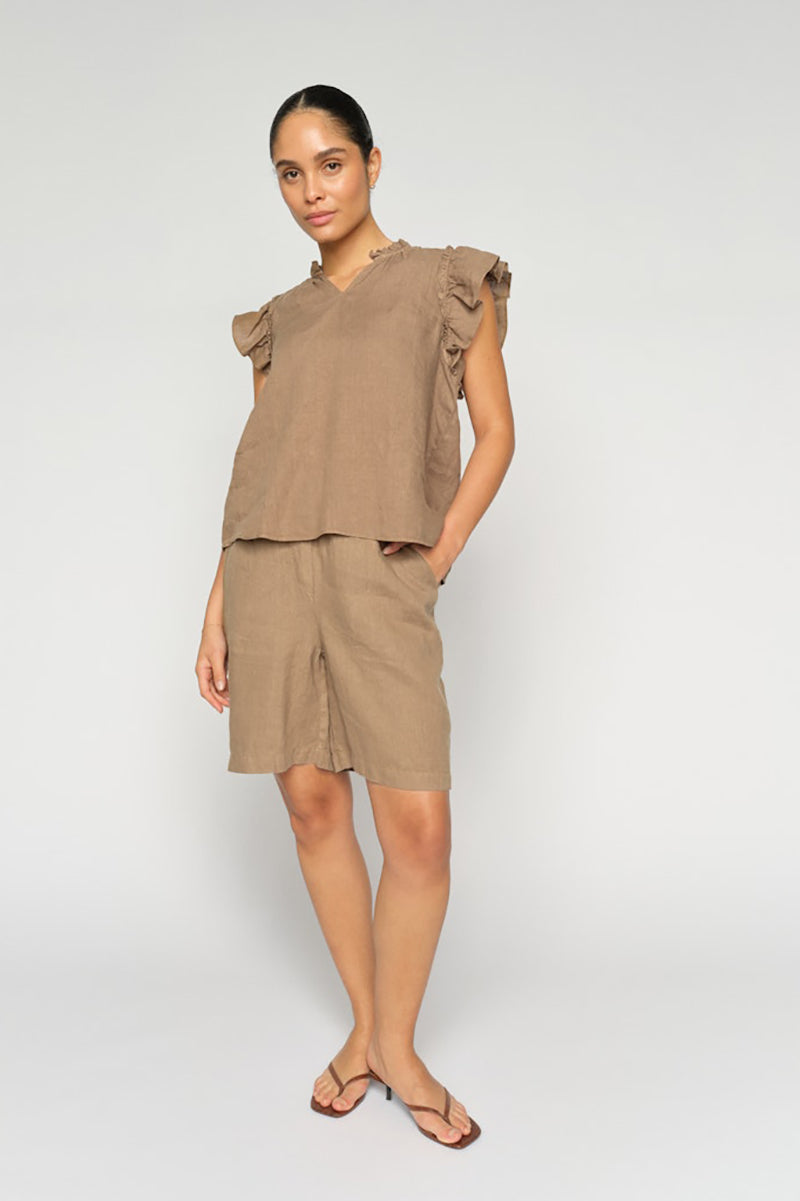 MMEmmie linen Bermuda Shorts